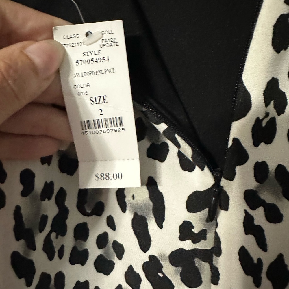 NWT White House Black Market Leopard Print Pencil Skirt - Picture 13 of 14